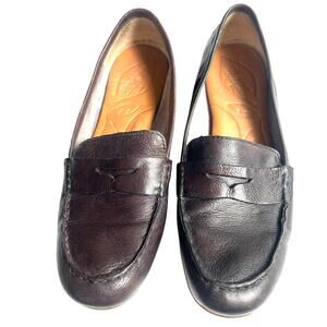 Born Brown Leather Penny Loafers Women’s 9M Handcrafted Comfort Shoes
